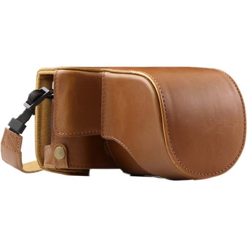 MegaGear Ever Ready PU Leather Case and Strap for Fujifilm X-A10