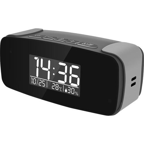 Mini Gadgets Mini Alarm Clock with 1080p Covert Night Vision Wi-Fi Camera