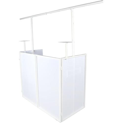 Novopro SDX Foldable DJ Booth with Lighting Bar and Podium Stands