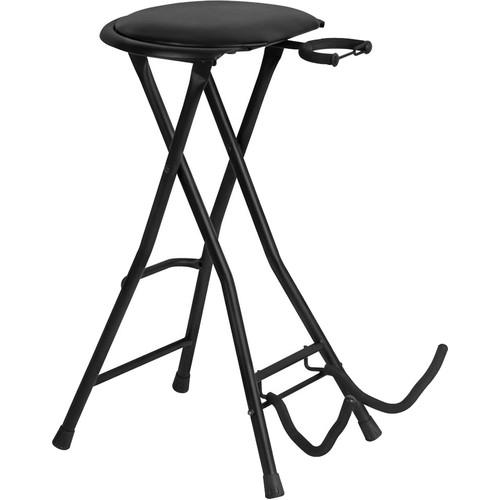 On-Stage DT7500 Guitarist Stool with Integrated Guitar Stand