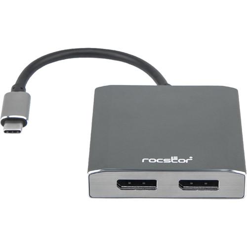 Rocstor USB-C to Dual Displayport Multi-Monitor Adapter