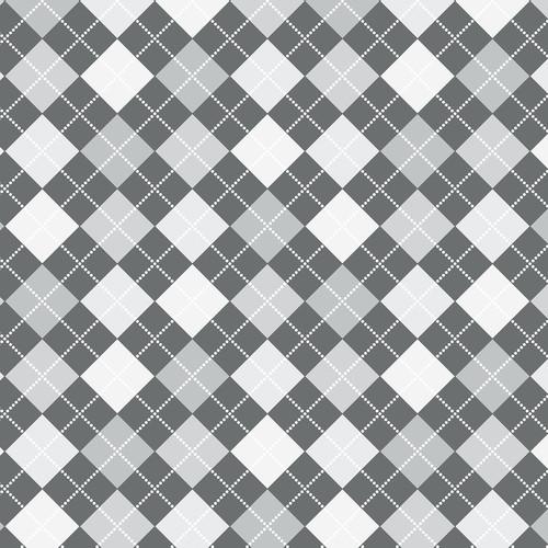 Westcott Diamond Plaid Matte Vinyl Backdrop with Hook-and-Loop Attachment