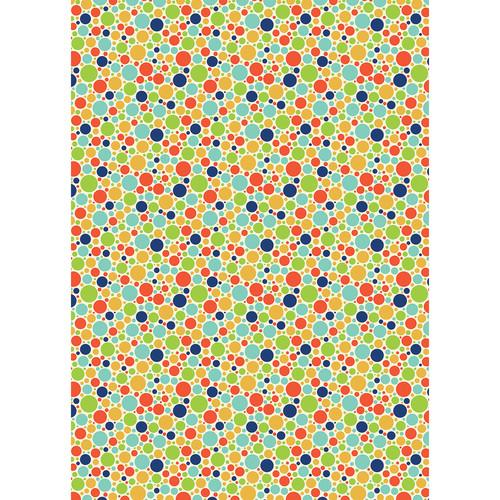 Westcott Vibrant Dots Matte Vinyl Backdrop with Grommets