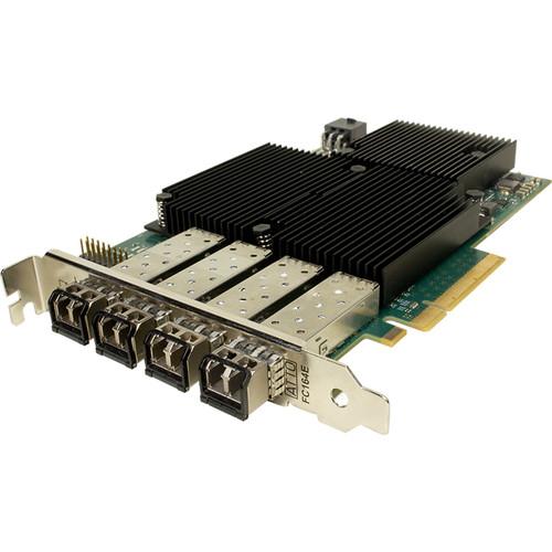 ATTO Technology Celerity Quad-Channel 16 Gb s Fiber-Channel PCIe 3.0 Host Bus Adapter with 4 x SFF Transceivers