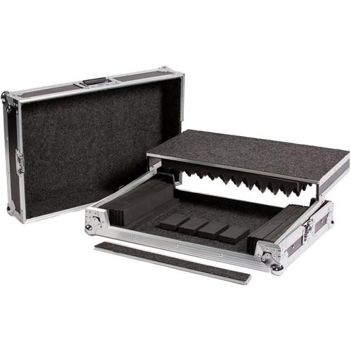 DeeJay LED Universal Fly Drive Case with Laptop Shelf for Mid-to-Large DJ Controllers