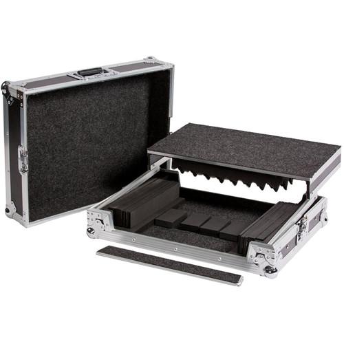 DeeJay LED Universal Fly Drive Case with Laptop Shelf for Small to Medium DJ Controllers