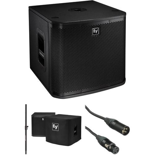 Electro-Voice XA1-Sub 12" Subwoofer Kit with Speaker Pole, Cable, and Cover