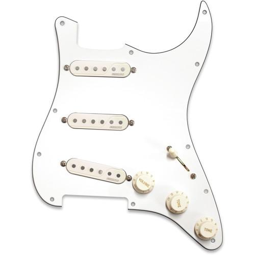 Fishman Pickguard Loaded with Three Fluence Single Width Pickups for Strat