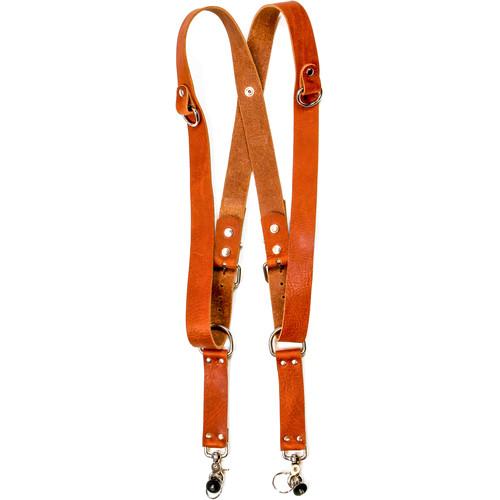 Funk Plus Water Buffalo Leather Snap Back Harness with 1.5" Wide Straps and D-Rings