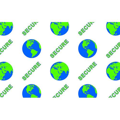 IDP Alternating Full Hologram Patch "Secure Globe" Front, Half-Clear Patch Film Back