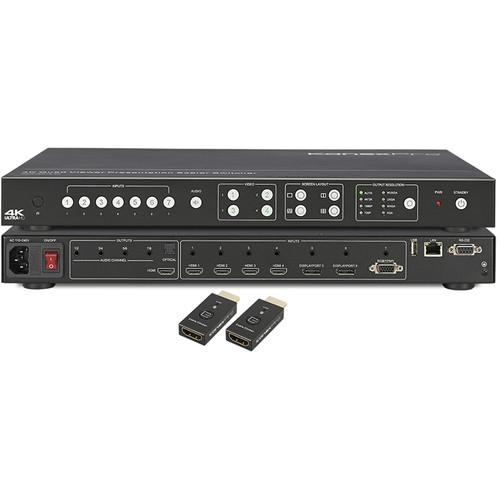 KanexPro 4K Video Tiler Scaler Switcher with HDMI & Click-to-Show Me Controller