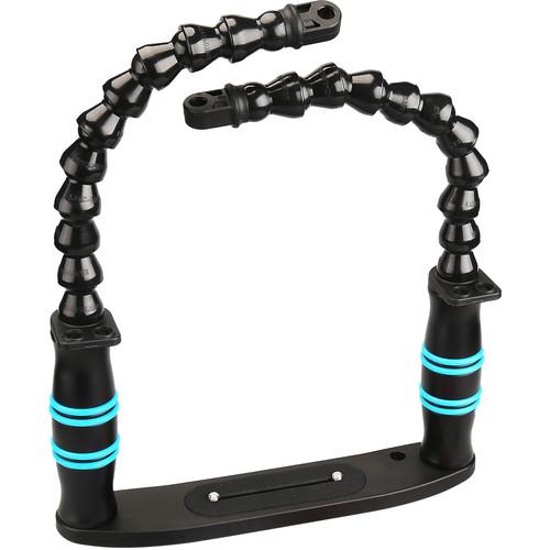 Kraken Sports Dual-Handle Tray with 3 4" Locline Arm for Dive Lights