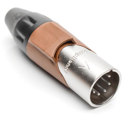Amphenol AX Series 5-Pin XLRM Cable Connector with Marking Sleeve