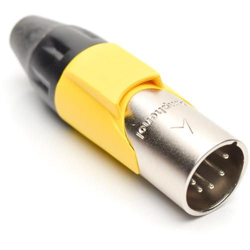 Amphenol AX Series 5-Pin XLRM Cable Connector with Marking Sleeve