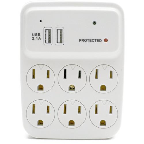 Bush Baby 6-Outlet Power Adapter with Covert 1080p Wi-Fi Camera