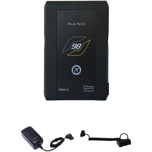 Core SWX Nano Battery Kit with LP-E6 Dummy Battery and D-Tap Charger