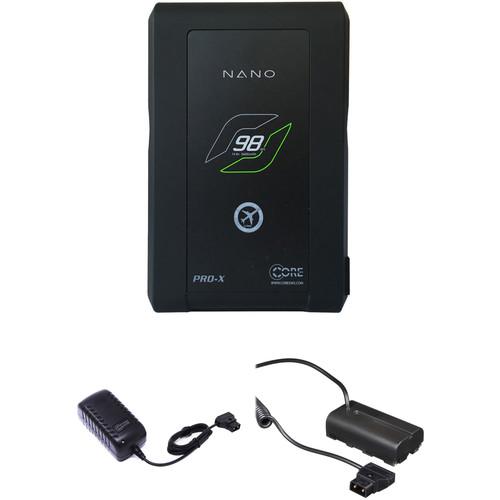 Core SWX Nano Battery Kit with NP-F Dummy Battery and D-Tap Charger