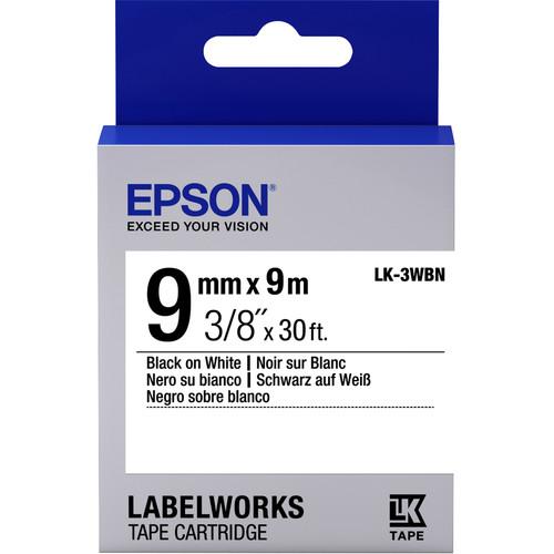 Epson LabelWorks Standard LK Tape Black on White Cartridge