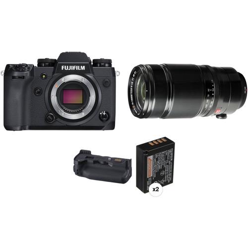 FUJIFILM X-H1 Mirrorless Digital Camera with 50-140mm Lens and Battery Grip Kit