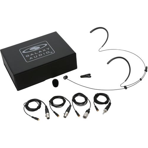 Galaxy Audio HSM8 Dual-Ear Unidirectional Headset Microphone with 4 Cables