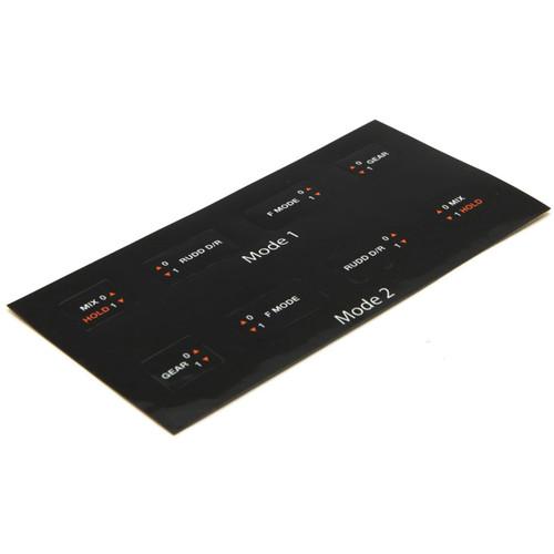 Spektrum Mode 1 & 2 Decal Sheet for DX7s 7-Channel DSMX Transmitter