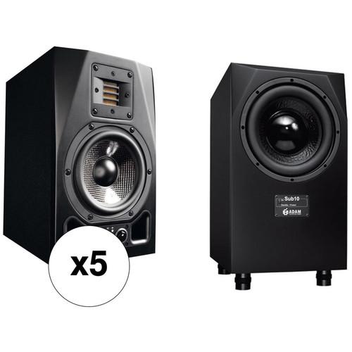 Adam Professional Audio Pie Town Active 5.1 Monitoring System with A5X Monitors & Sub10 Subwoofer