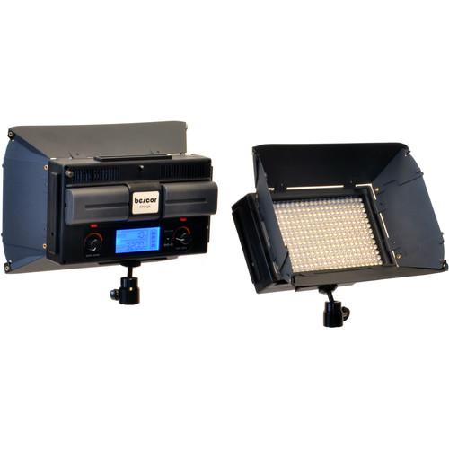 Bescor FP-312 On-Camera Bi-Color LED Light with Digital Display