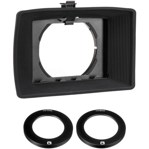 Bright Tangerine Misfit Atom Matte Box with 77 to 114 & 82 to 114mm Threaded Adapter Rings Kit