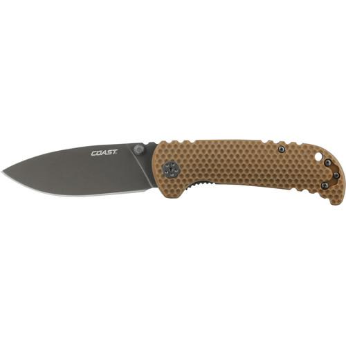 COAST FX350 Frame Lock Folding Knife with 3-Position Pocket Clip