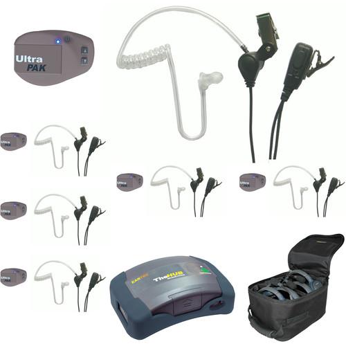 Eartec UPSST6 UltraPAK 6-Person HUB Intercom System with SST Headset