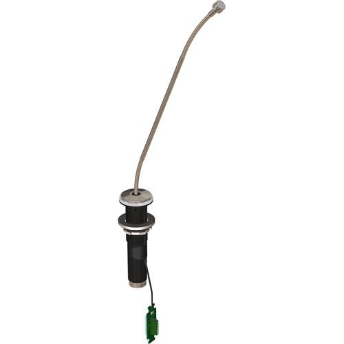 Earthworks IML Series: Lumicomm Touch Ring Cardioid Installation Microphone with 10" Rigid Center Gooseneck, St