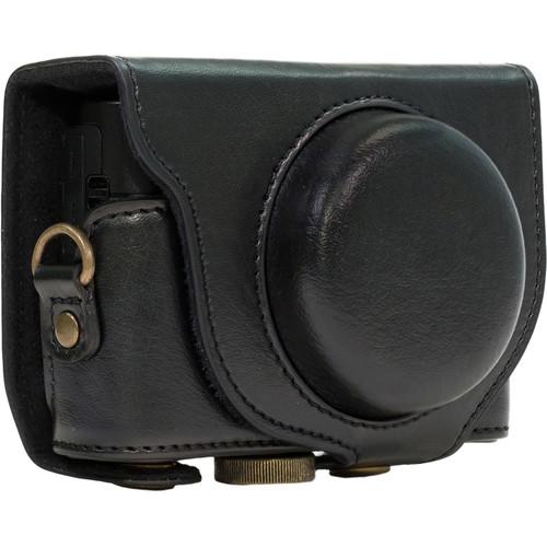MegaGear Ever Ready PU Leather Camera Case and Strap for Sony Cyber-shot DSC-RX100 VI, V, IV