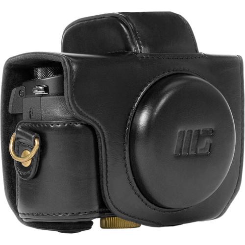 MegaGear Leather Camera Case with Strap for Canon PowerShot G5 X
