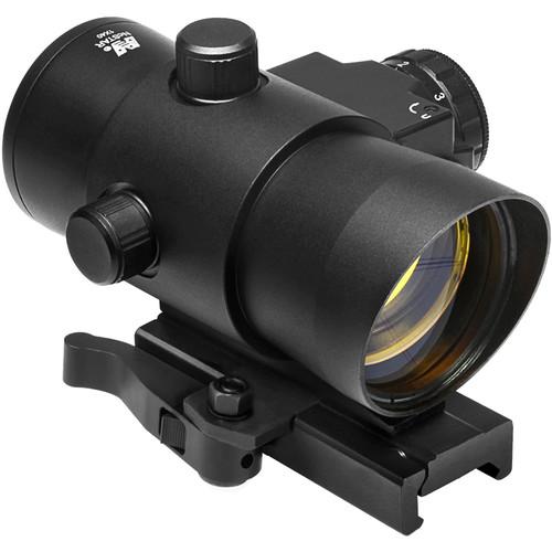 NcSTAR 1x40 Red Dot Sight with Red Laser & Quick Release Mount