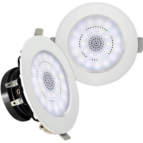 Pyle Pro PDICBTL3F 3" Bluetooth Ceiling Wall Speakers with LED Light