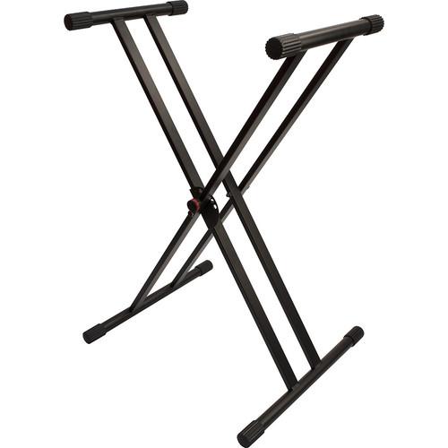 Ultimate Support JamStands 502DC Double-Braced, X-Style Keyboard Stand with Colored Accent Bands