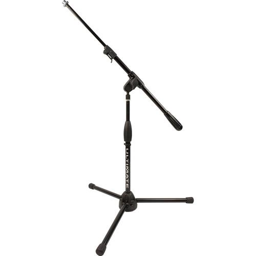 Ultimate Support PRO-R-T-SHORT-T Pro Series R Mic Stand with 1 4-Turn Clutch, Plastic Tripod Base Short Height Telescoping Boom