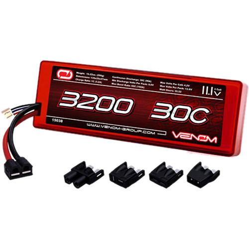 Venom Group Venom 30C 3S 3200mAh 11.1V Hard Case Lipo Battery Roar Approved With Uni Plug