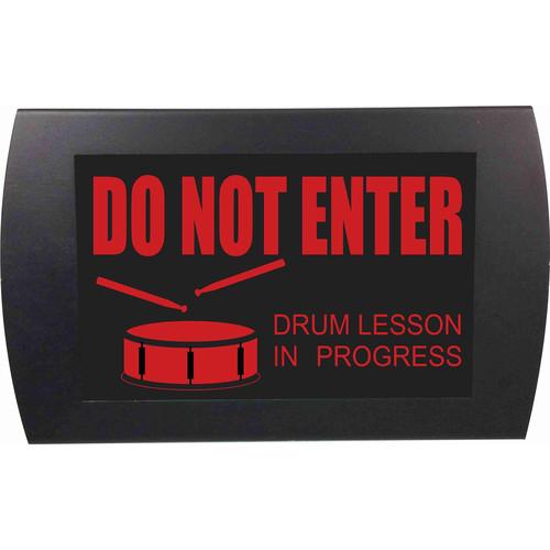 American Recorder DO NOT ENTER DRUM LESSON IN PROGRESS Indicator Sign with LEDs