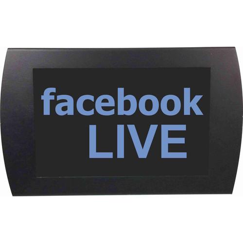 American Recorder facebook LIVE Indicator Sign with LEDs