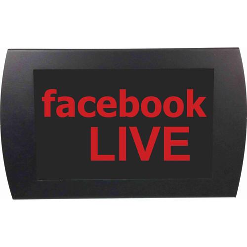American Recorder facebook LIVE Indicator Sign with LEDs