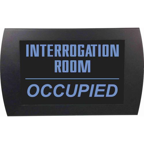 American Recorder INTERROGATION ROOM - OCCUPIED Indicator Sign with LEDs
