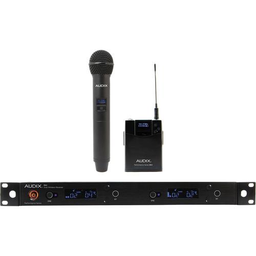Audix R42 Dual-Channel Diversity Receiver with B60 Bodypack Transmitter and H60 OM2 Handheld Transmitter