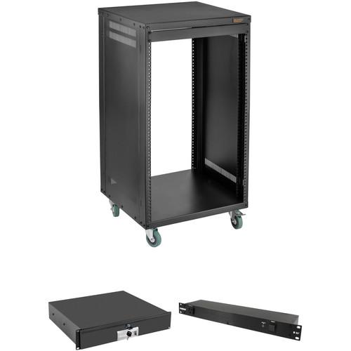 Auray ERS-16U Equipment Rack with Drawer and Power Conditioner Kit