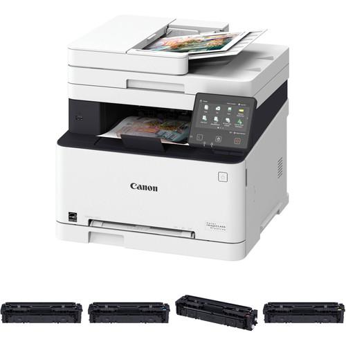 Canon imageCLASS MF634Cdw All-In-One Printer and 045 Toner Cartridge Set Kit