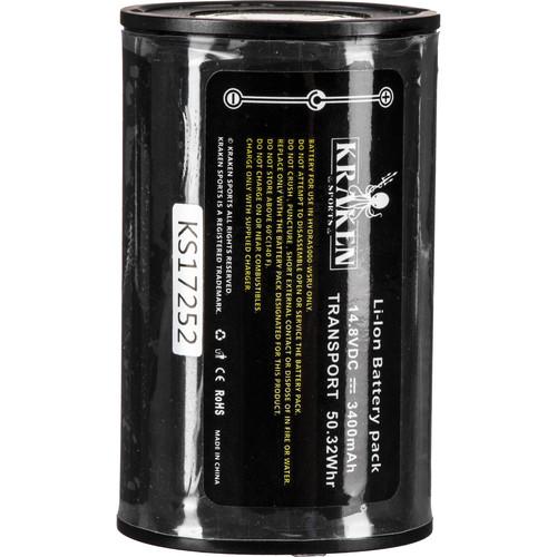 Kraken Sports Rechargeable Li-Ion Battery for Hydra 5000 Underwater Video Light