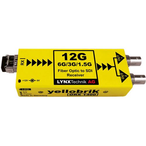 Lynx Technik AG yellobrik 12Gb Single-Mode Fiber Optic to SDI Receiver