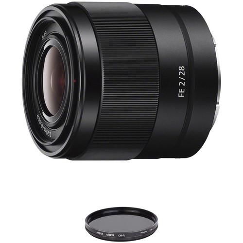 Sony FE 28mm f 2 Lens with Circular Polarizer Filter Kit