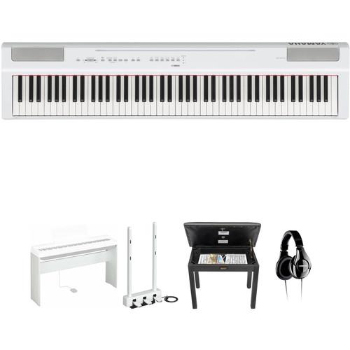 Yamaha P-125 88-Note Digital Piano and Home Studio Deluxe Kit
