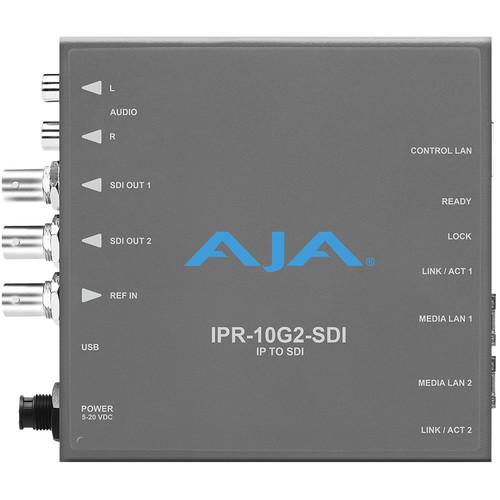 AJA Single Channel SMPTE Video And Audio IP Decoder To SDI 1.4B With Hitless Switching